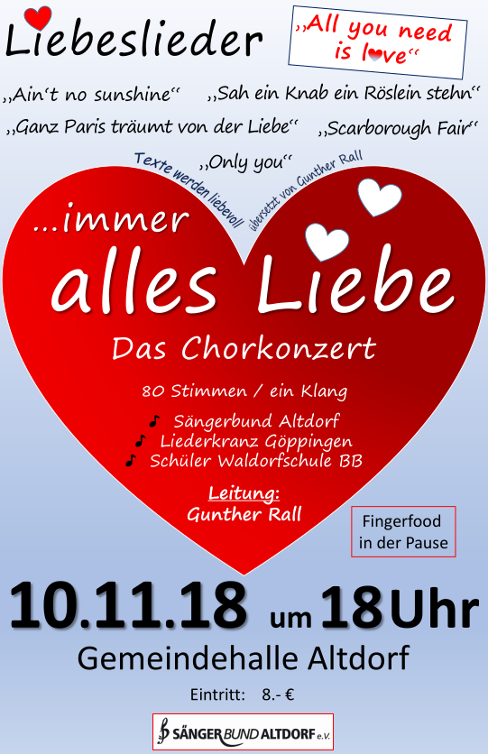Konzert alles liebe 2018